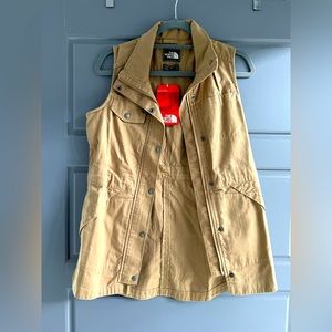 North Face Utility Vest tan XS